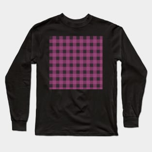 Leila Gingham by Suzy Hager      Leila Collection   Shades of Violet Long Sleeve T-Shirt